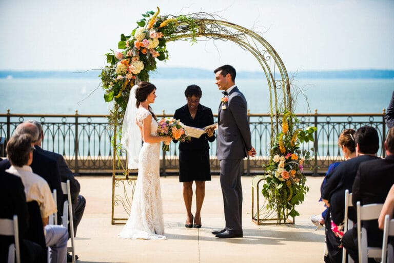 Wedding Outside at The Edgewater