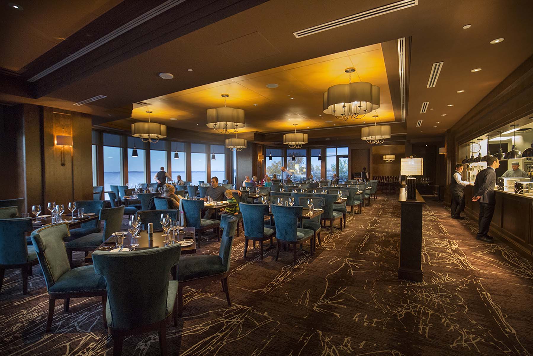 Wide view of The Statehouse Dining Room