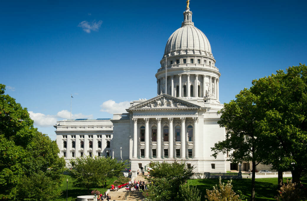 Exterior of Wisconsin State Capitol