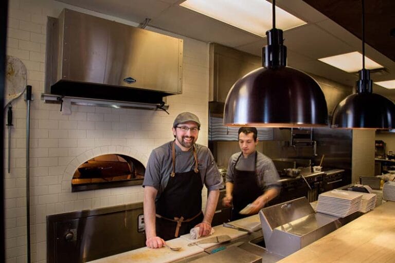 Two Men in Statehouse Kitchen