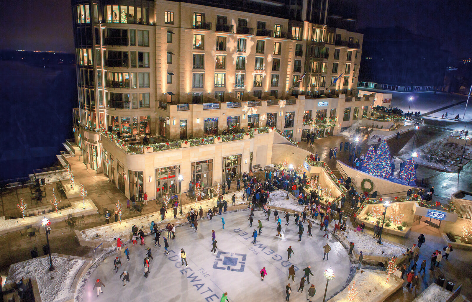 Aerial View of The Ice Rink