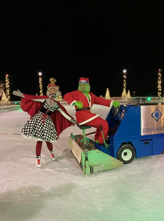 The Grinch on a zamboni